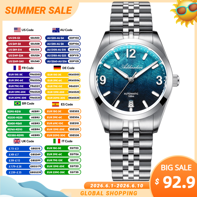 Anti Blue Light Film - ADDIESDIVE High Quality Luxury Mechanical Watch