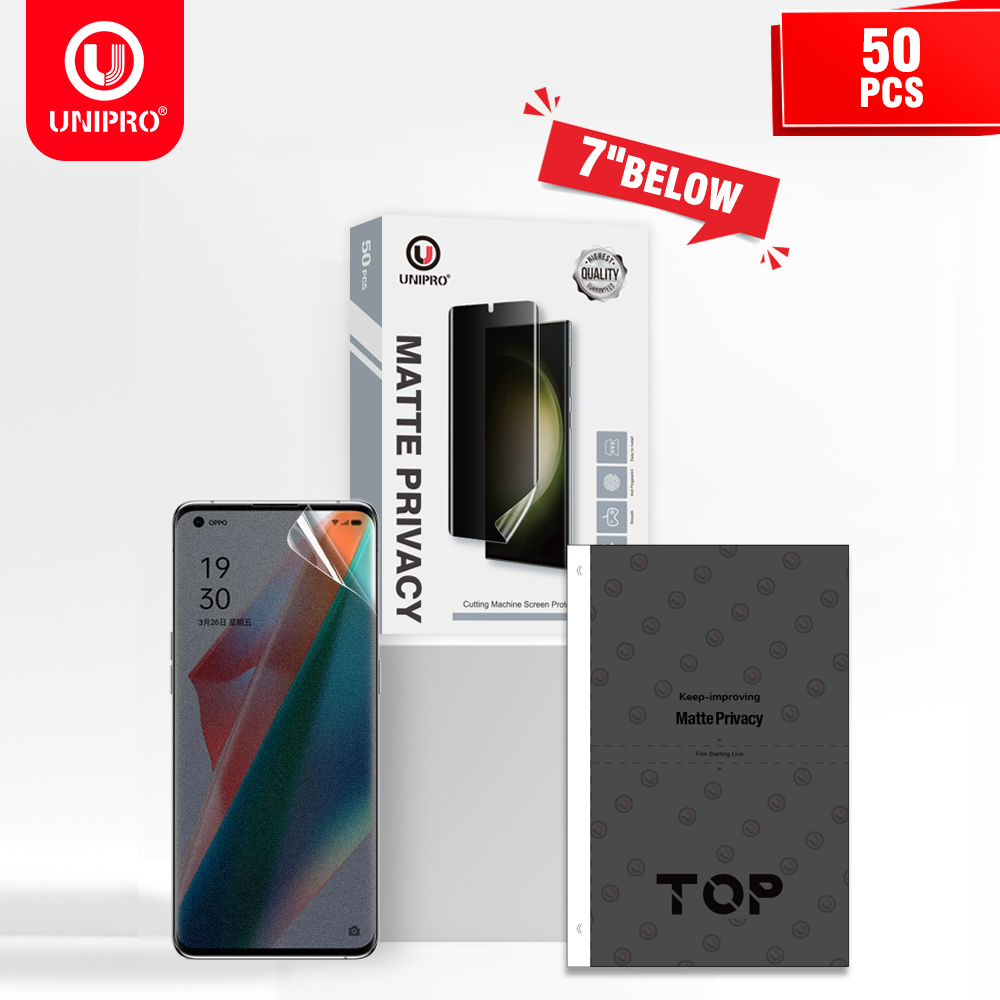 Flexible Tpu Film - UNIPRO 50Pcs Full Coverage Anti-Peep TPU