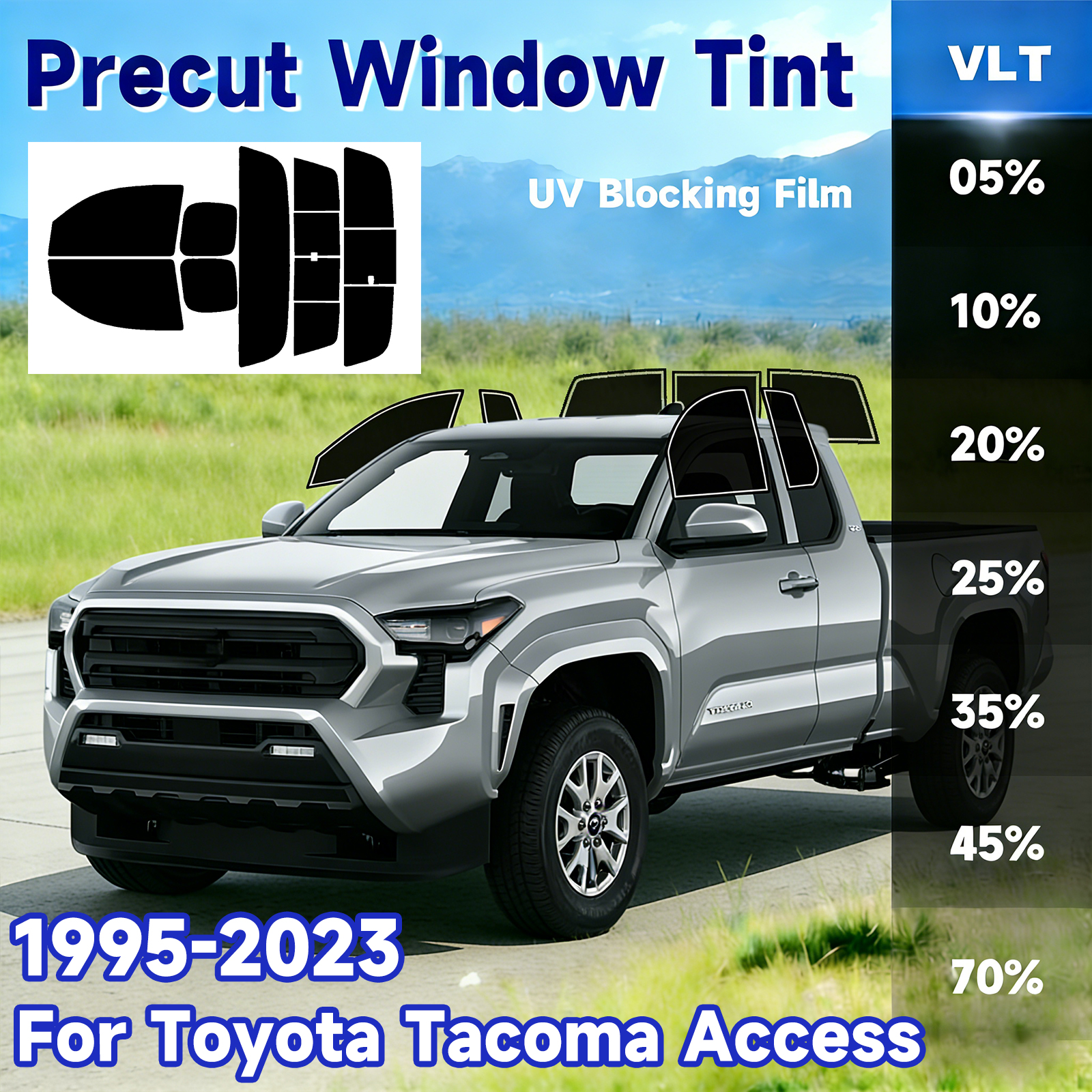 Privacy Screen Protector - Precut Window Tint Car for Toyota