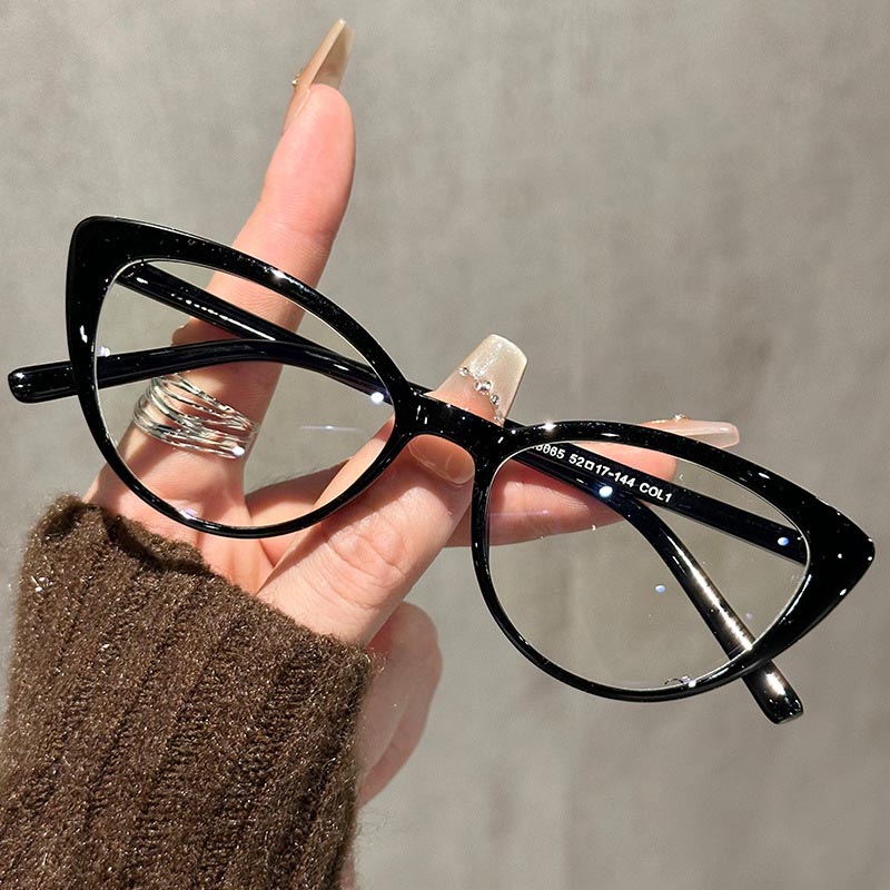 Anti Blue Light Film - Small Cat Eye Eyeglasses Women Girls