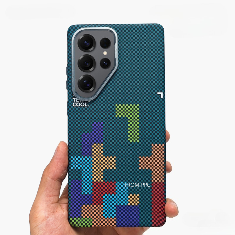 Camera Lens Protector - Splicing Square Grid Magnetic Case for