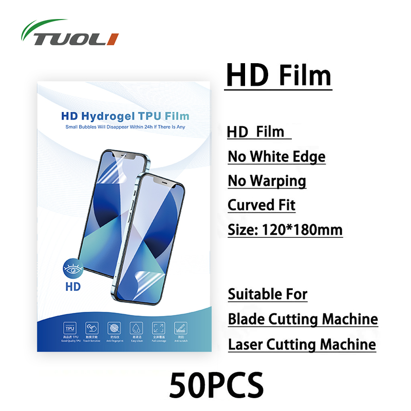 Screen Protector Cutter - TUOLI HD 50PcsCellphone Screen Protector Membrane