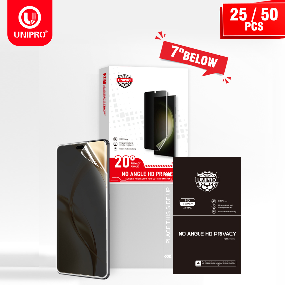 Screen Protector Cutter - UNIPRO 25 50Pcs Anti Peep Film