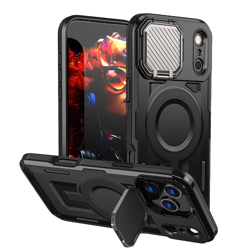Camera Lens Protector - Rugged Armor Magnetic Phone Case with