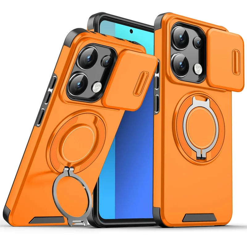 Camera Lens Protector - Shockproof Armor Magnetic Bracket Case For