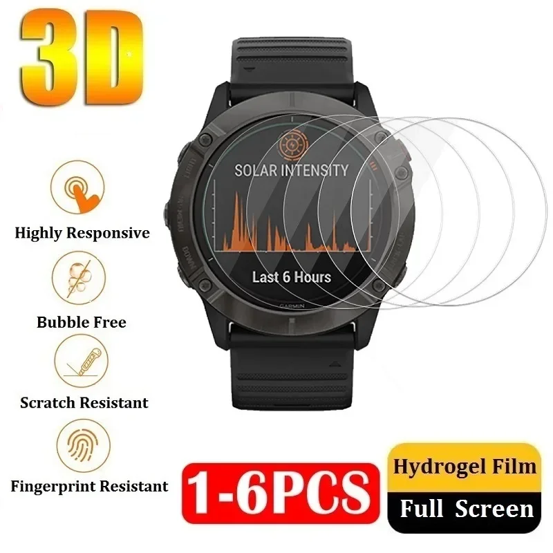 Hydrogel Screen Protector - Protective Hydrogel Film on Garmin Fenix