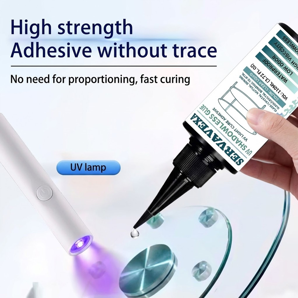 Liquid Uv Glue Kit - Clear UV Glue Kit 110ml with