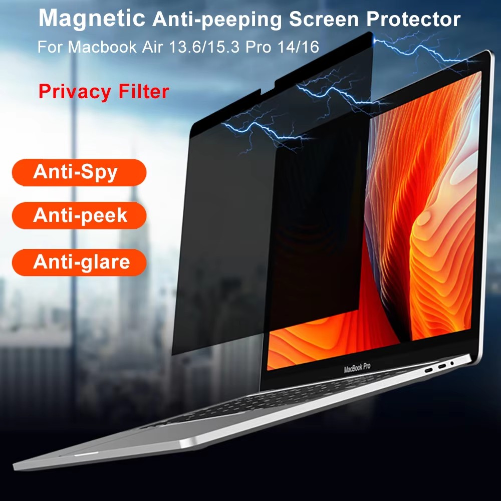 Matte Anti Glare Screen - Magnetic Privacy Screen Protector For Macbook