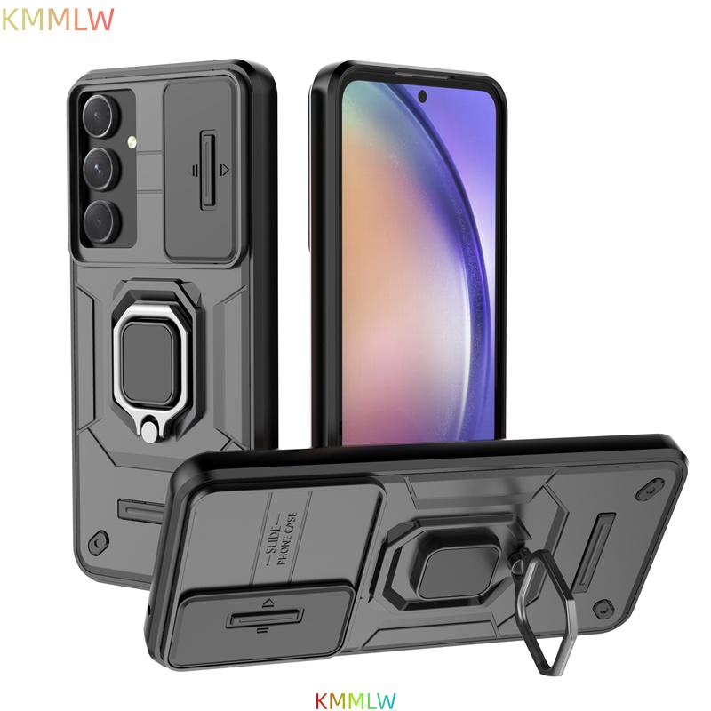 Camera Lens Protector - Shockproof Magnetic Ring Holder Armor Case