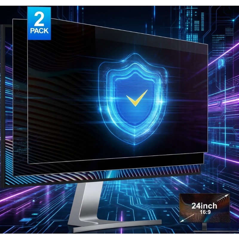 Privacy Filter 2Pack - 24inch Computer Privacy Screen Filter 2-Pack