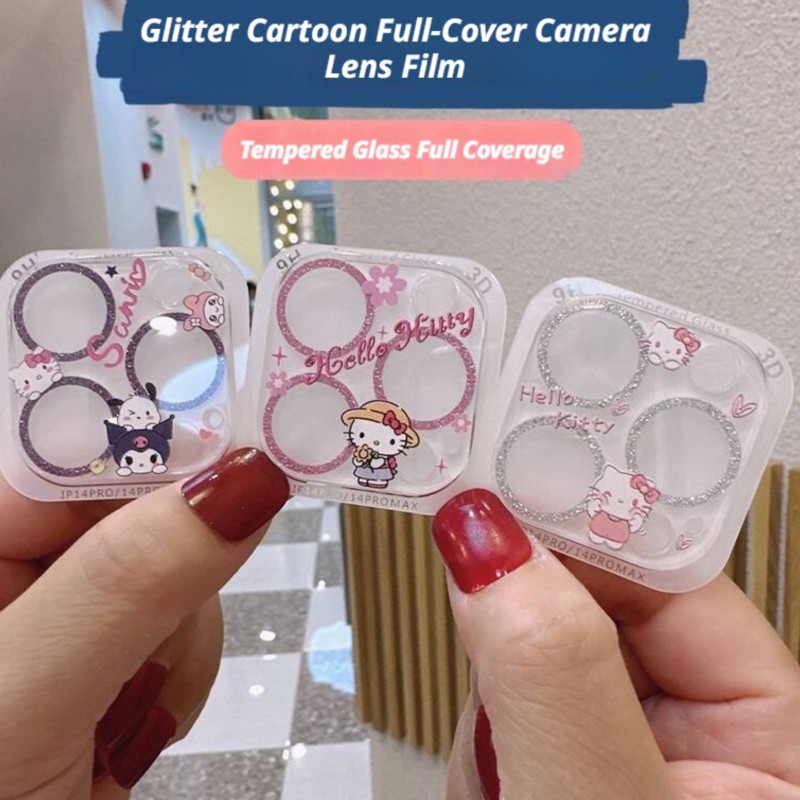 Tempered Glass Screen 9H - Sanrio Hello Kitty Kuromi Glitter Diamond
