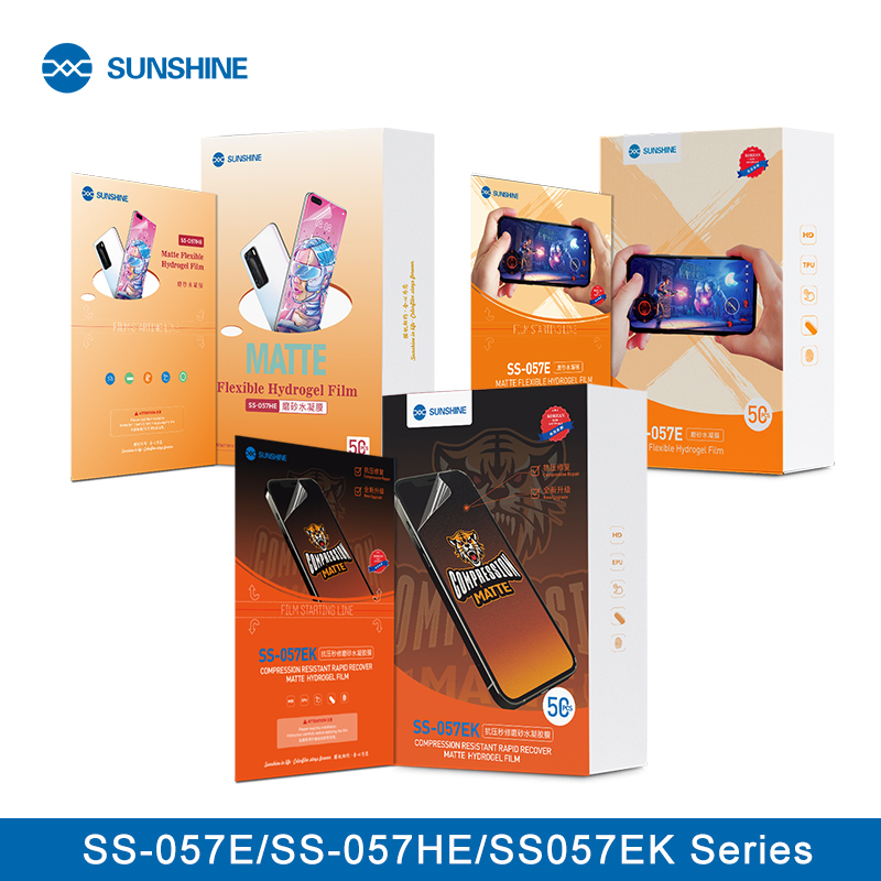 Flexible Tpu Film - SUNSHINE SS-057HE/057E/057EK Matte Flexible Hydrogel Film