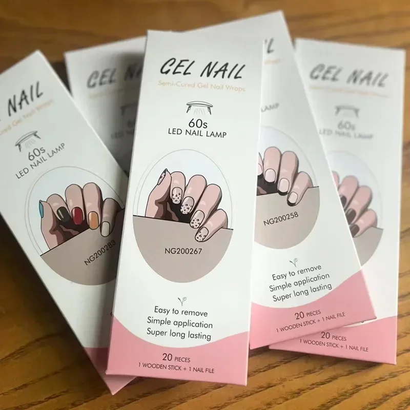 Full Cover Adhesive - Semi-Cured Gel Nail Strips Patch Sliders