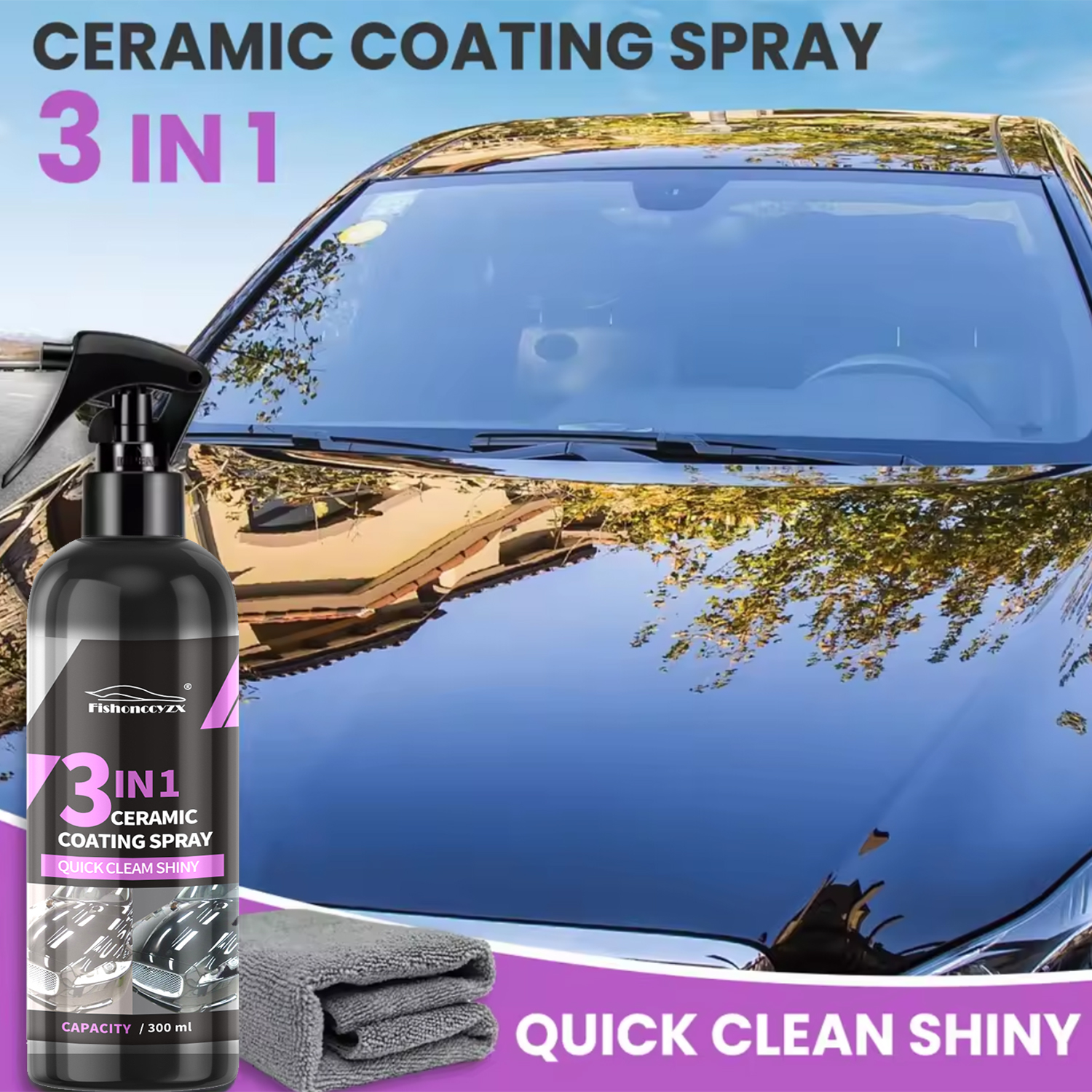 Nano Liquid Coating - 3 in 1 Car Ceramic Liquid