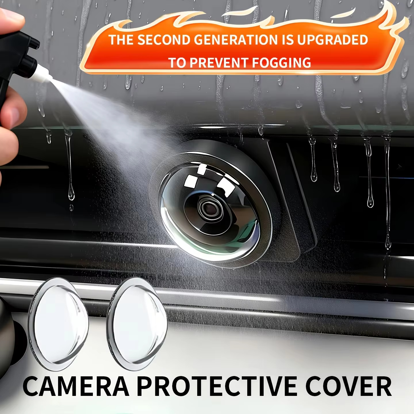 Camera Lens Protector - 2PCS Car Camera Lens Protector Rear