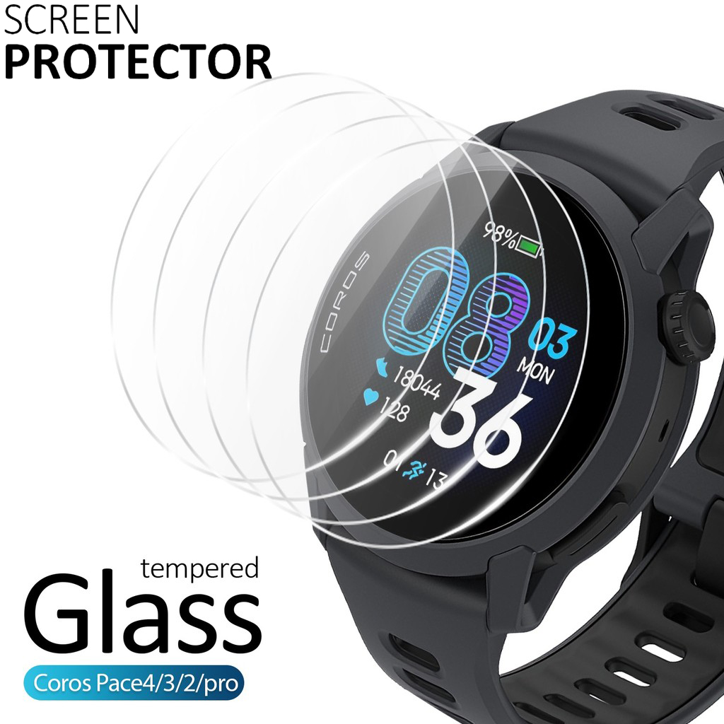Tempered Glass Screen 9H - 2Pcs Watch Protectors for Coros Apex