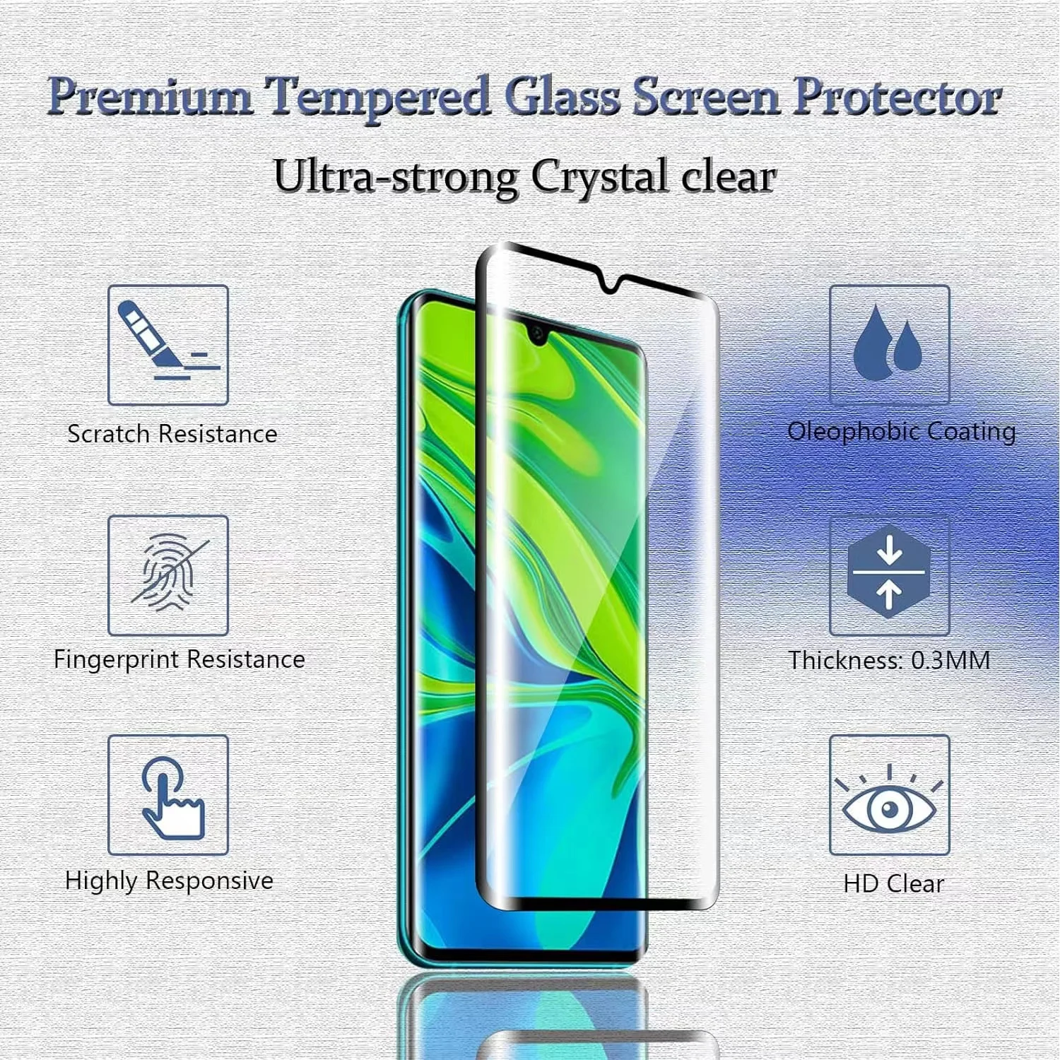 6IN1 For Xiaomi Mi 10 Glass Mi - Curved Edge Screen avaliação e preço