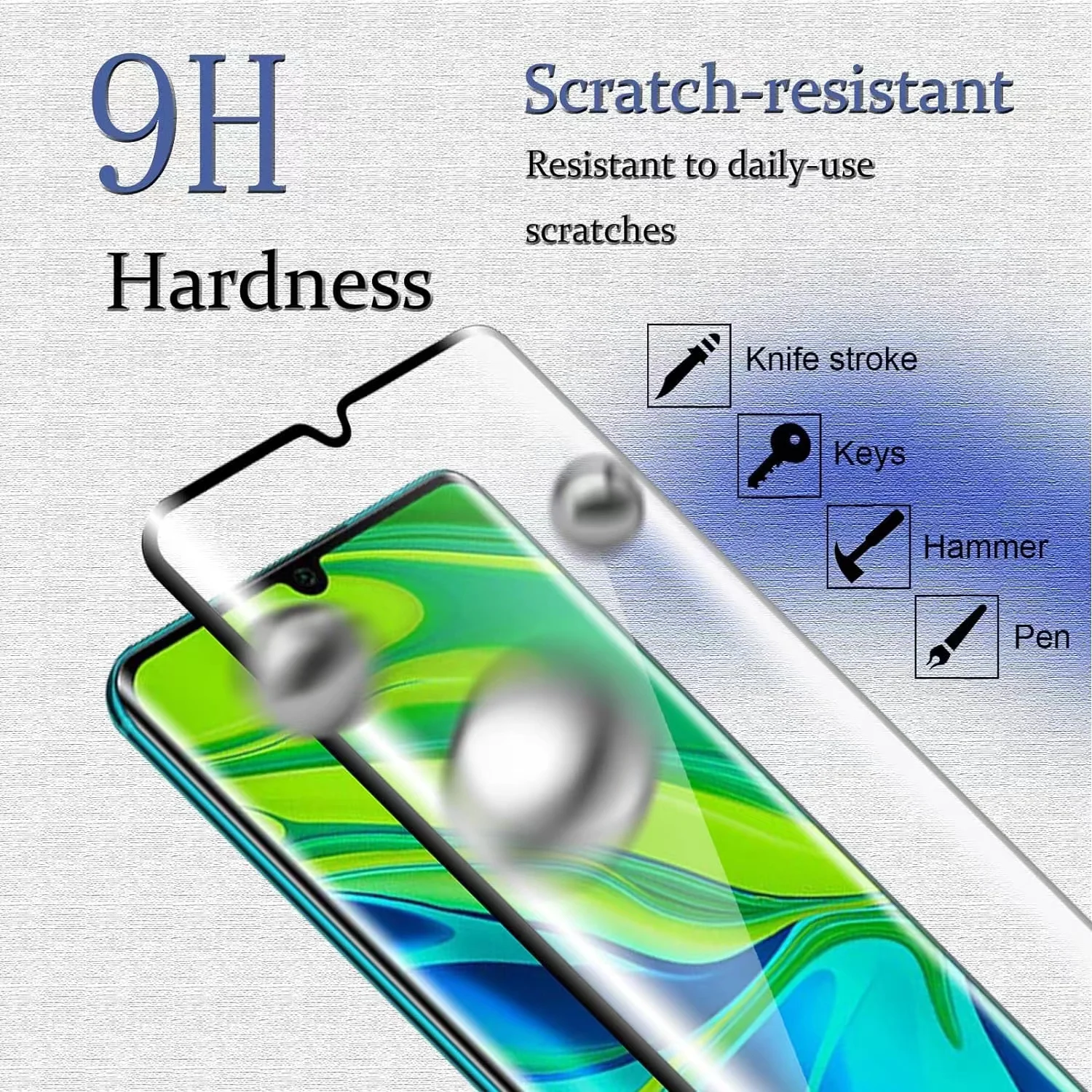 6IN1 For Xiaomi Mi 10 Glass Mi - Curved Edge Screen avaliação e preço