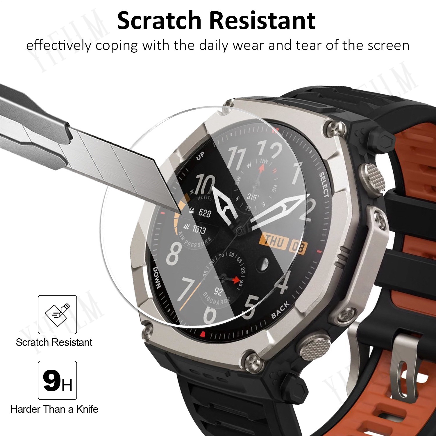 For Huami T-Rex Ultra 2 Screen - Glass Protector Auto avaliação e preço