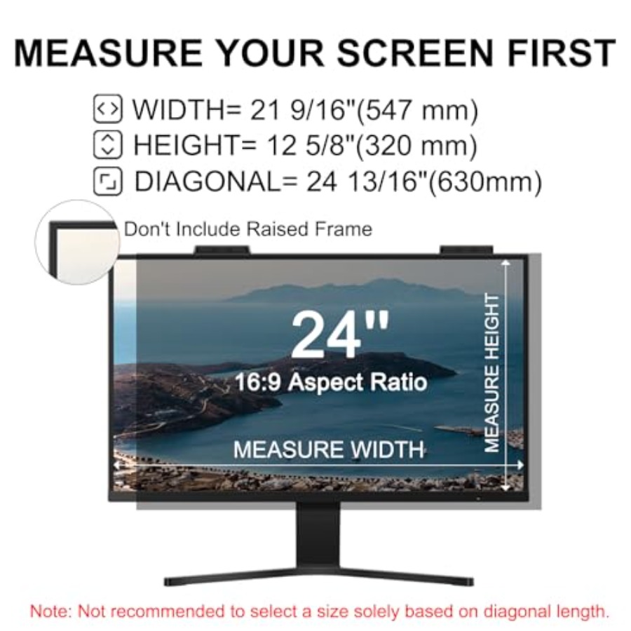 [2-Pack] 24 Inch Privacy Scree - Privacy Filter 2Pack avaliação e preço
