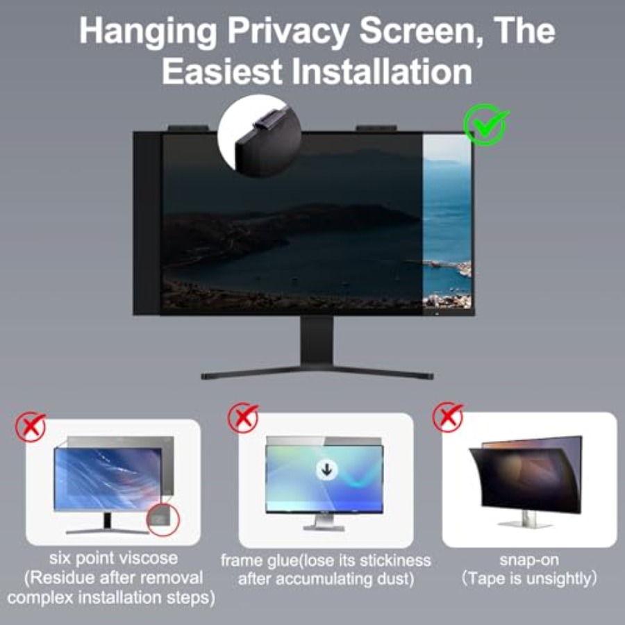 [2-Pack] 24 Inch Privacy Scree - Privacy Filter 2Pack avaliação e preço