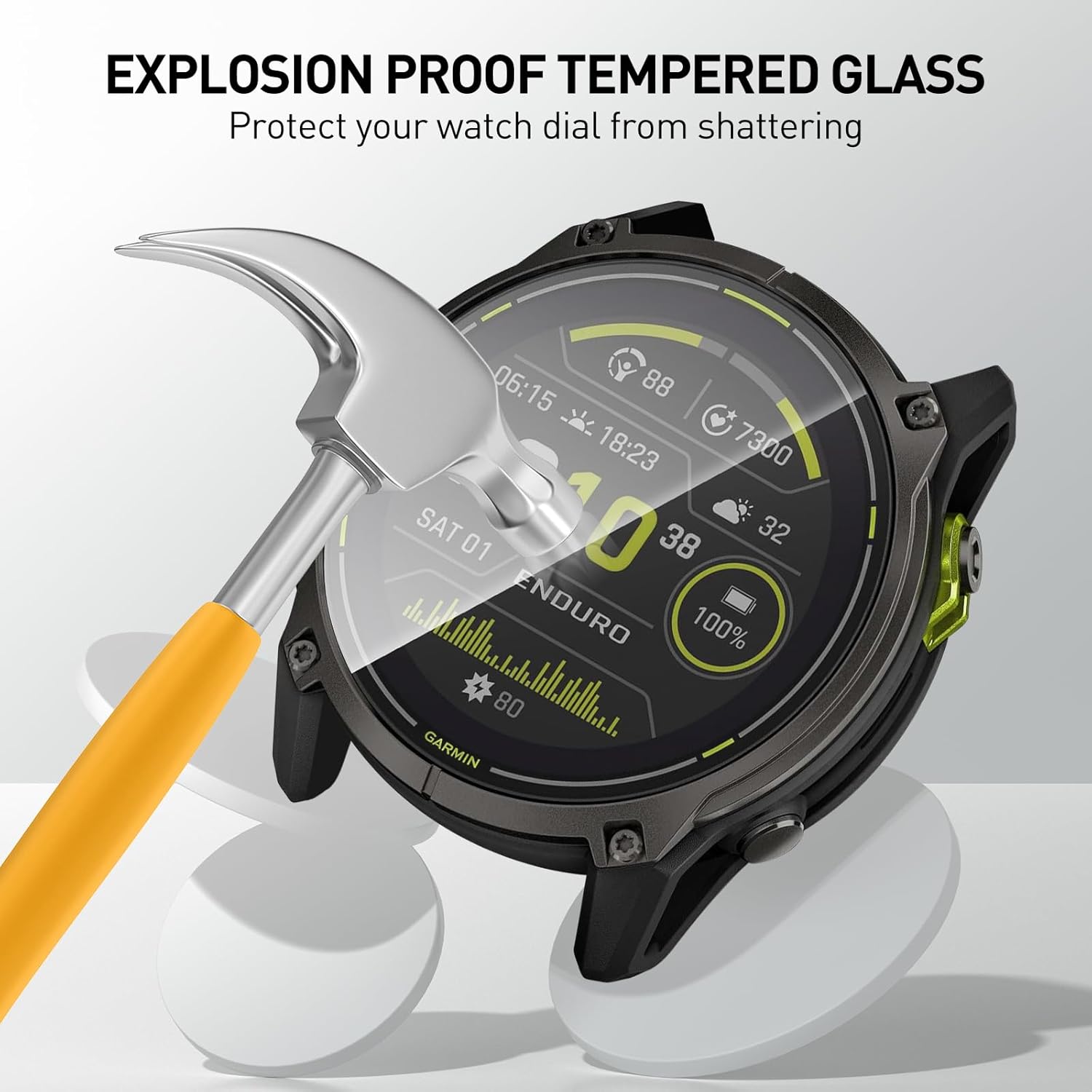 Tempered Glass Films For Garmi - Smartwatch Screen Film avaliação e preço