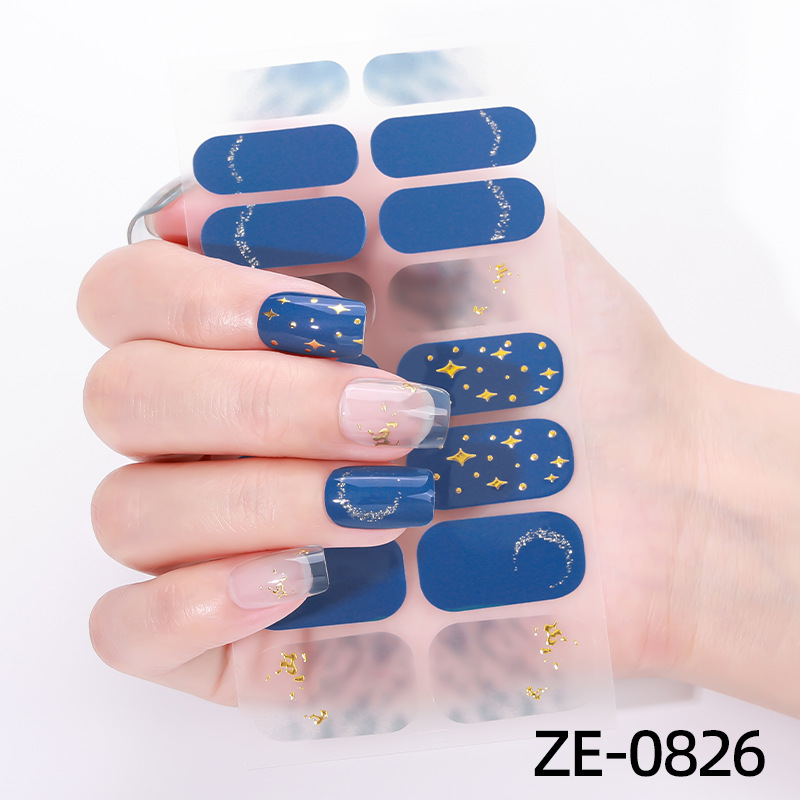 16Tips Marble Gradient Starry  - Full Cover Adhesive avaliação e preço