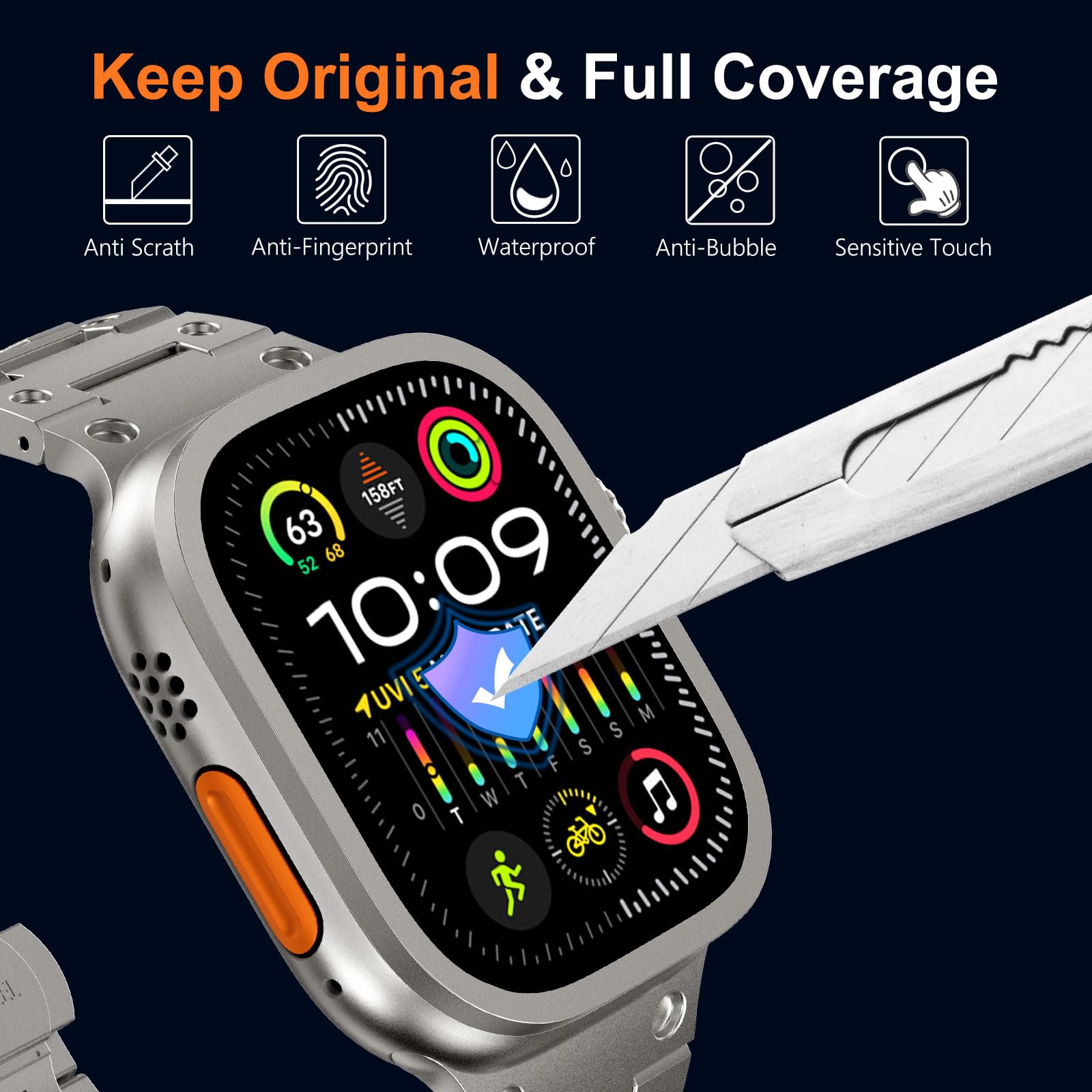 Tempered Glass for Apple Watch - Smartwatch Screen Film avaliação e preço