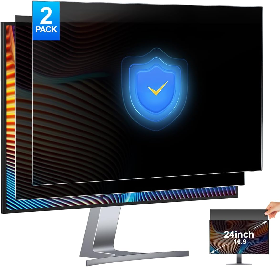 2 Pack 24 Inch Computer Privac - Privacy Filter 2Pack avaliação e preço