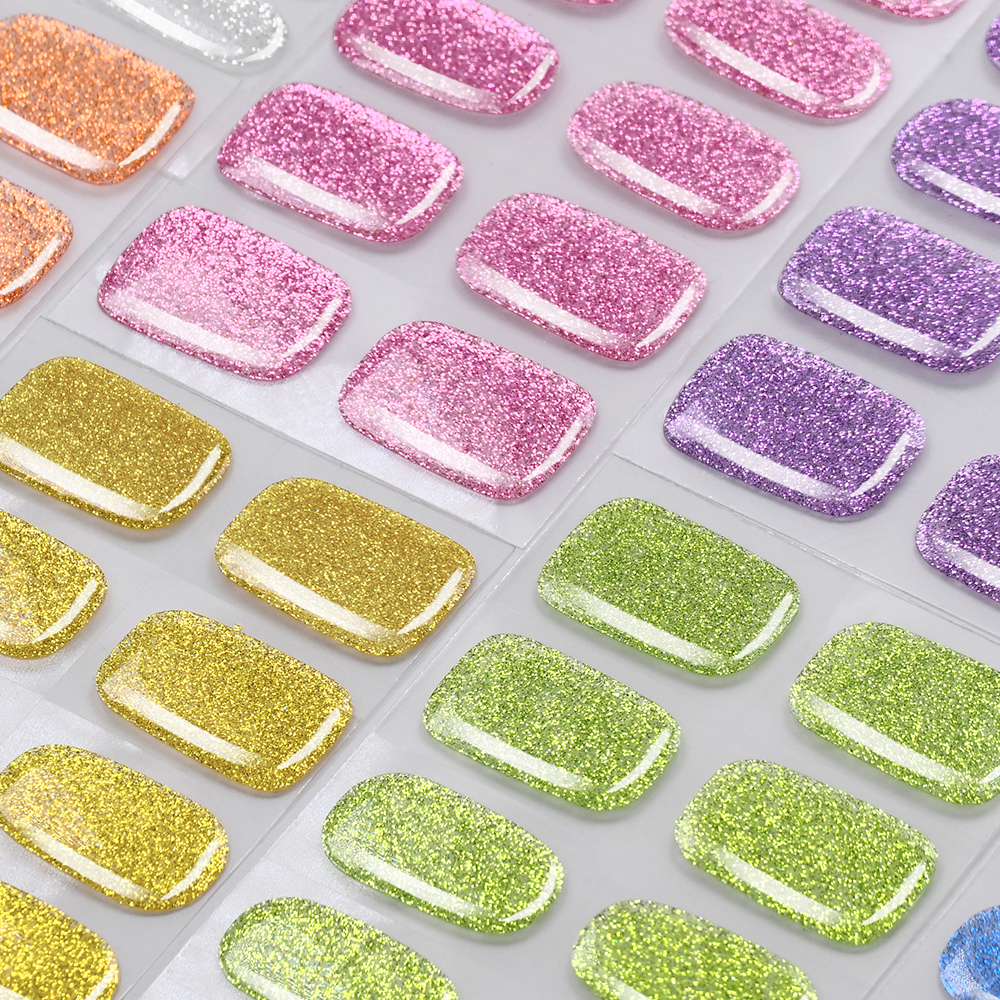 16Tips Colorful Glitter Semi C - Full Cover Adhesive avaliação e preço