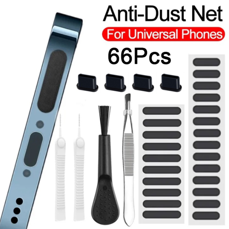 66PCS Dust Plug Phone Speaker  - Dust Removal Sticker avaliação e preço