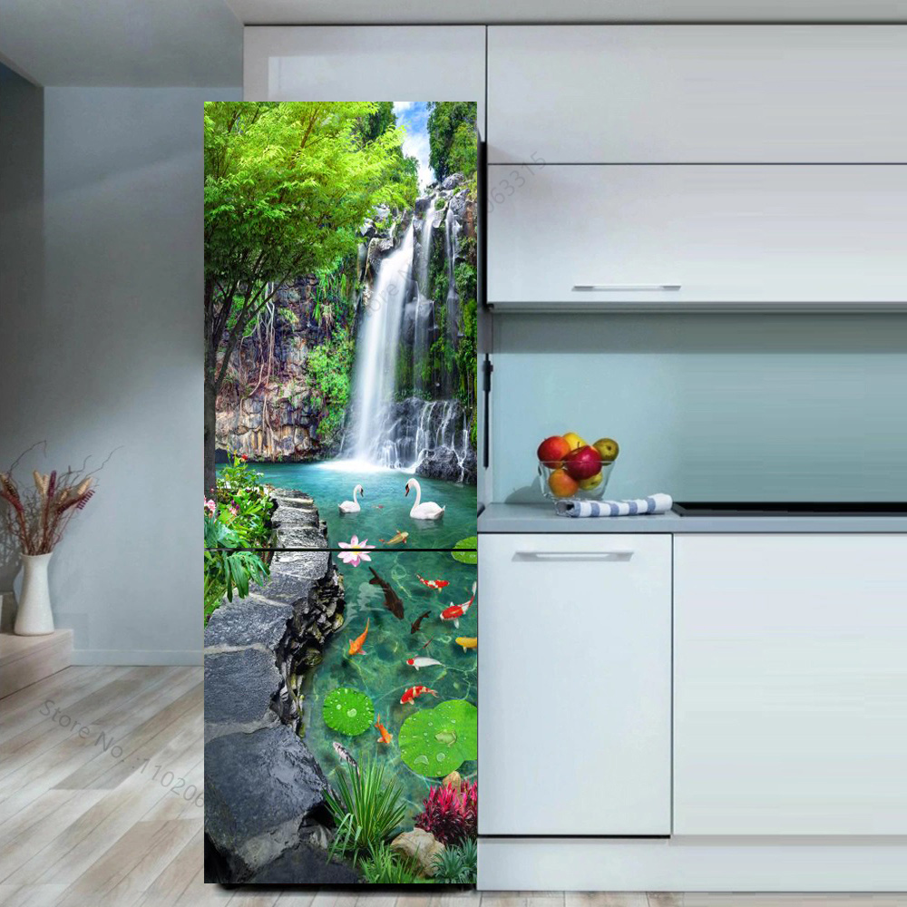 Seaside Beach Fridge Sticker D - Full Cover Adhesive avaliação e preço