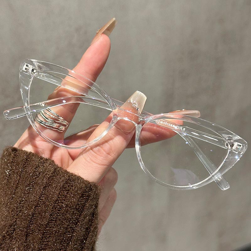 Small Cat Eye Eyeglasses Women - Anti Blue Light Film avaliação e preço