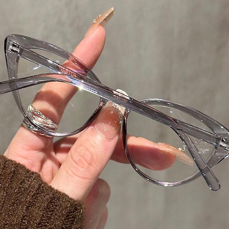 Small Cat Eye Eyeglasses Women - Anti Blue Light Film avaliação e preço