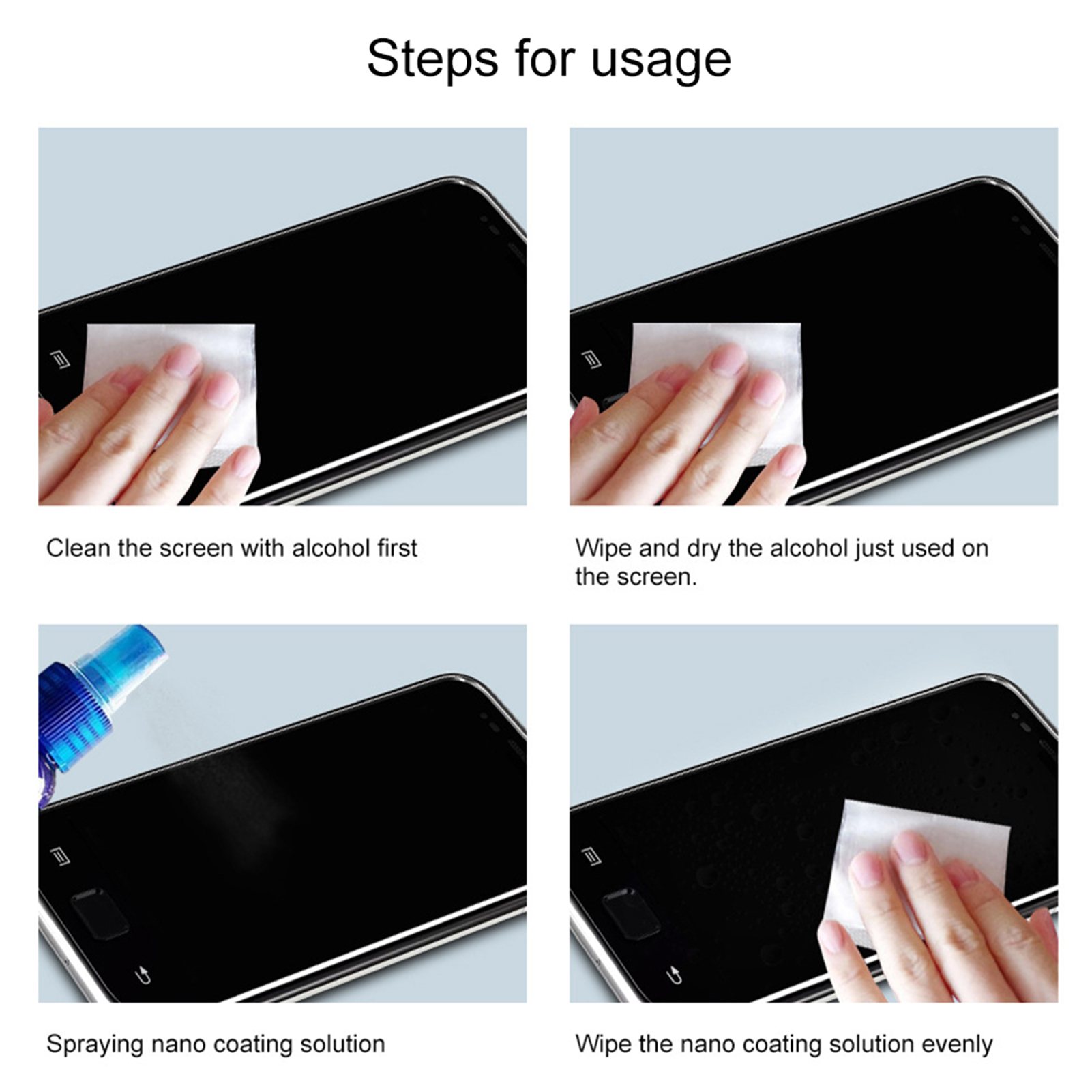 Nano  Screen Protector Fade Fi - Oleophobic Coating Spray avaliação e preço