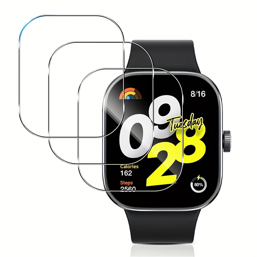 3-5Pcs Premium Tempered Glass  - Smartwatch Screen Film avaliação e preço