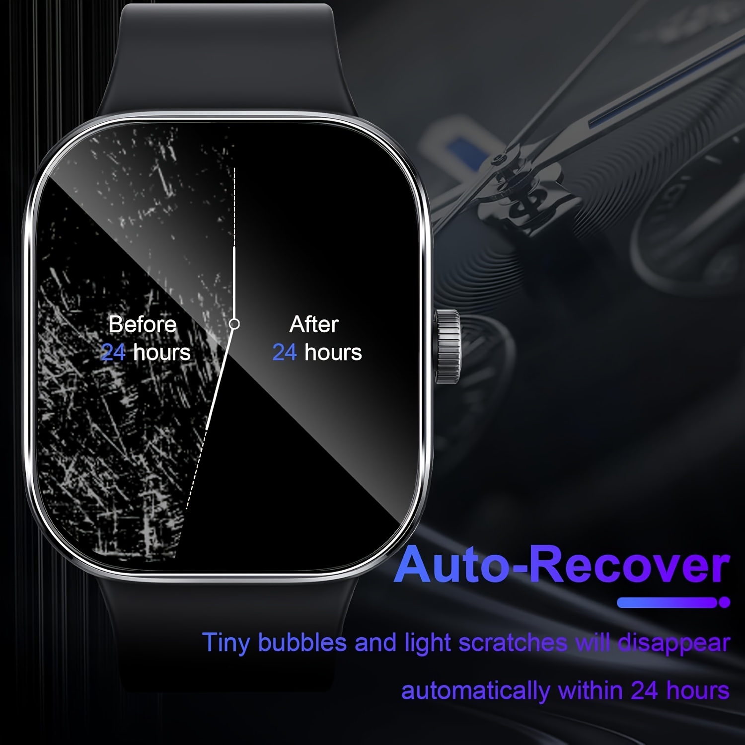 3-5Pcs Premium Tempered Glass  - Smartwatch Screen Film avaliação e preço