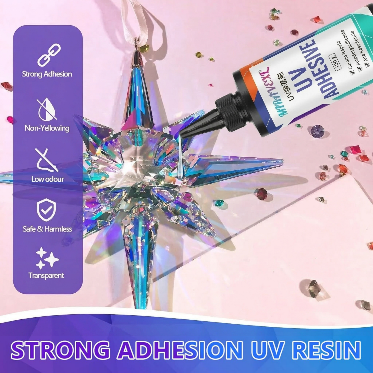 Upgraded UV Resin Kit with USB - Liquid Uv Glue Kit avaliação e preço