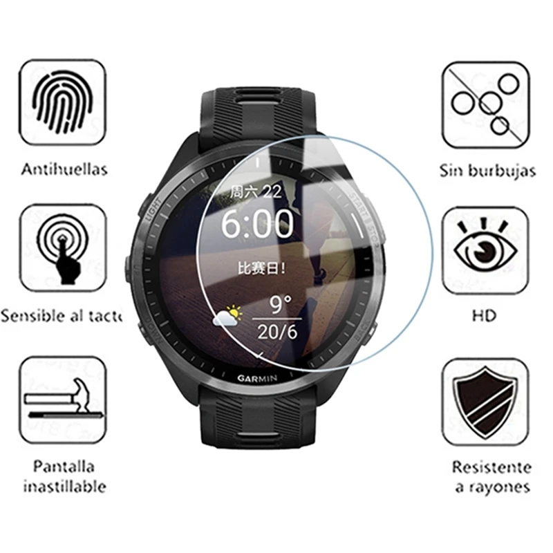 Tempered Glass For Garmin Fore - Tempered Glass Screen 9H avaliação e preço