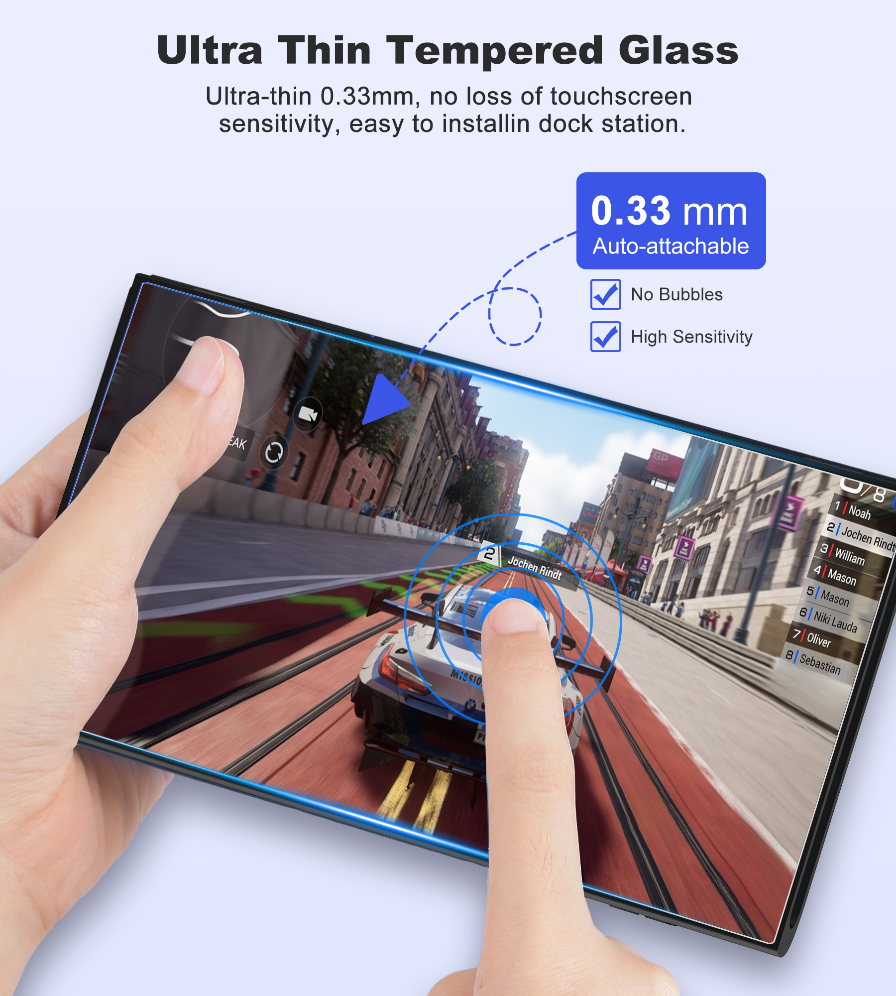 BEBONCOOL 2-Pack Tempered Glas - Screen Alignment Tool avaliação e preço