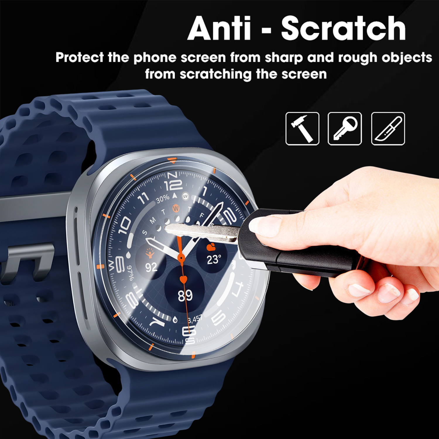 For Samsung Galaxy Watch Ultra - Glass Protector Auto avaliação e preço