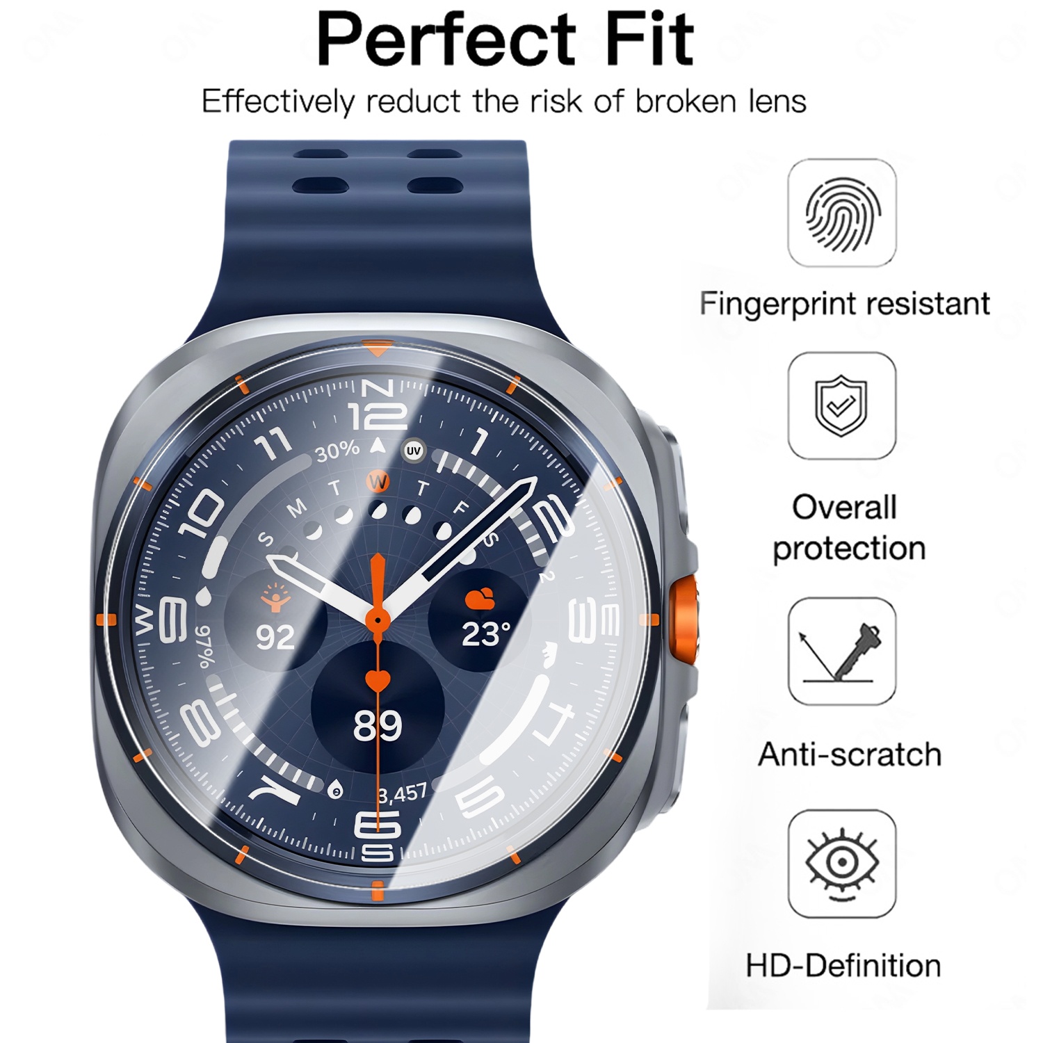 For Samsung Galaxy Watch Ultra - Glass Protector Auto avaliação e preço