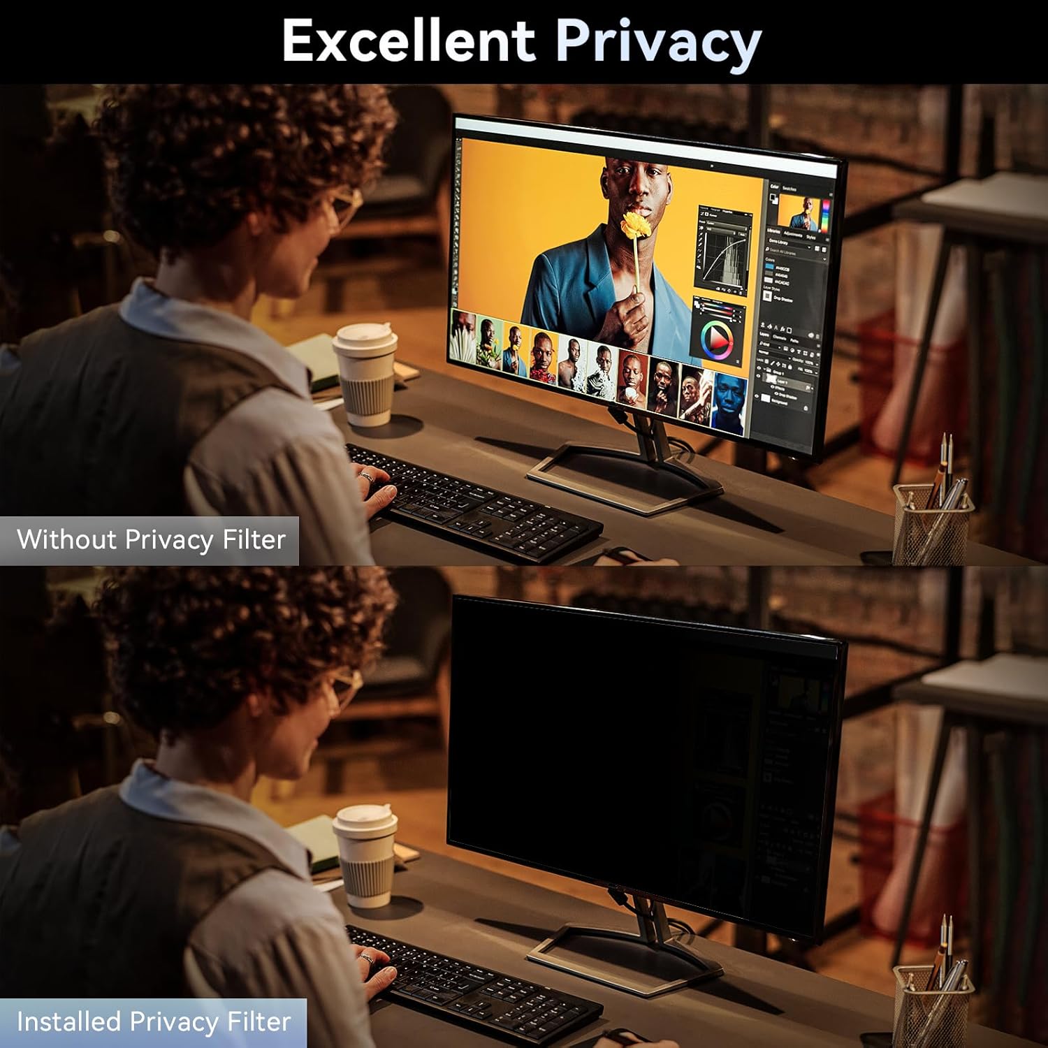 [2 Pack]32 Inch Computer Priva - Privacy Filter 2Pack avaliação e preço