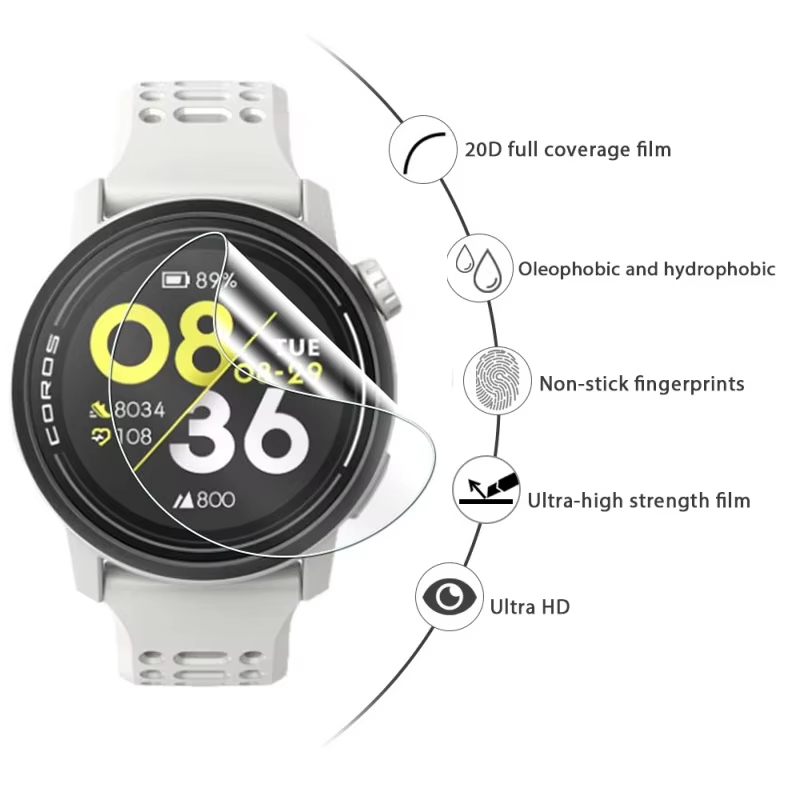 HD Clear Soft Film for Coros P - Smartwatch Screen Film avaliação e preço