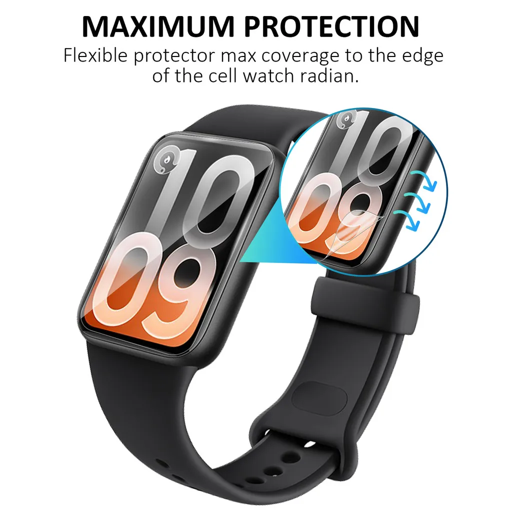 1-5PCS For Xiaomi Mi band 10 P - Hydrogel Screen Protector avaliação e preço