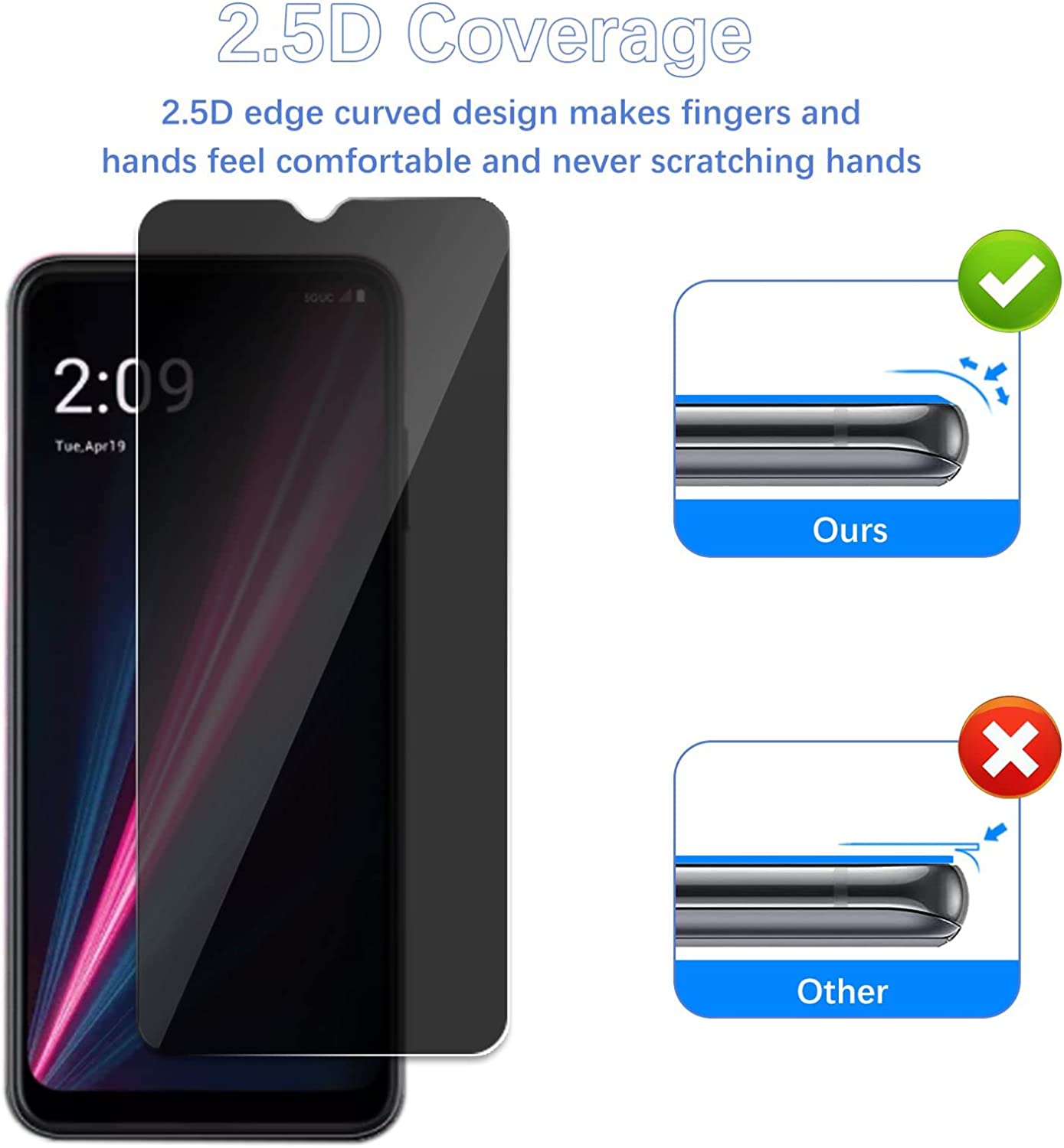 [2 Pack]Fit TCL 40 SE Privacy  - Privacy Filter 2Pack avaliação e preço