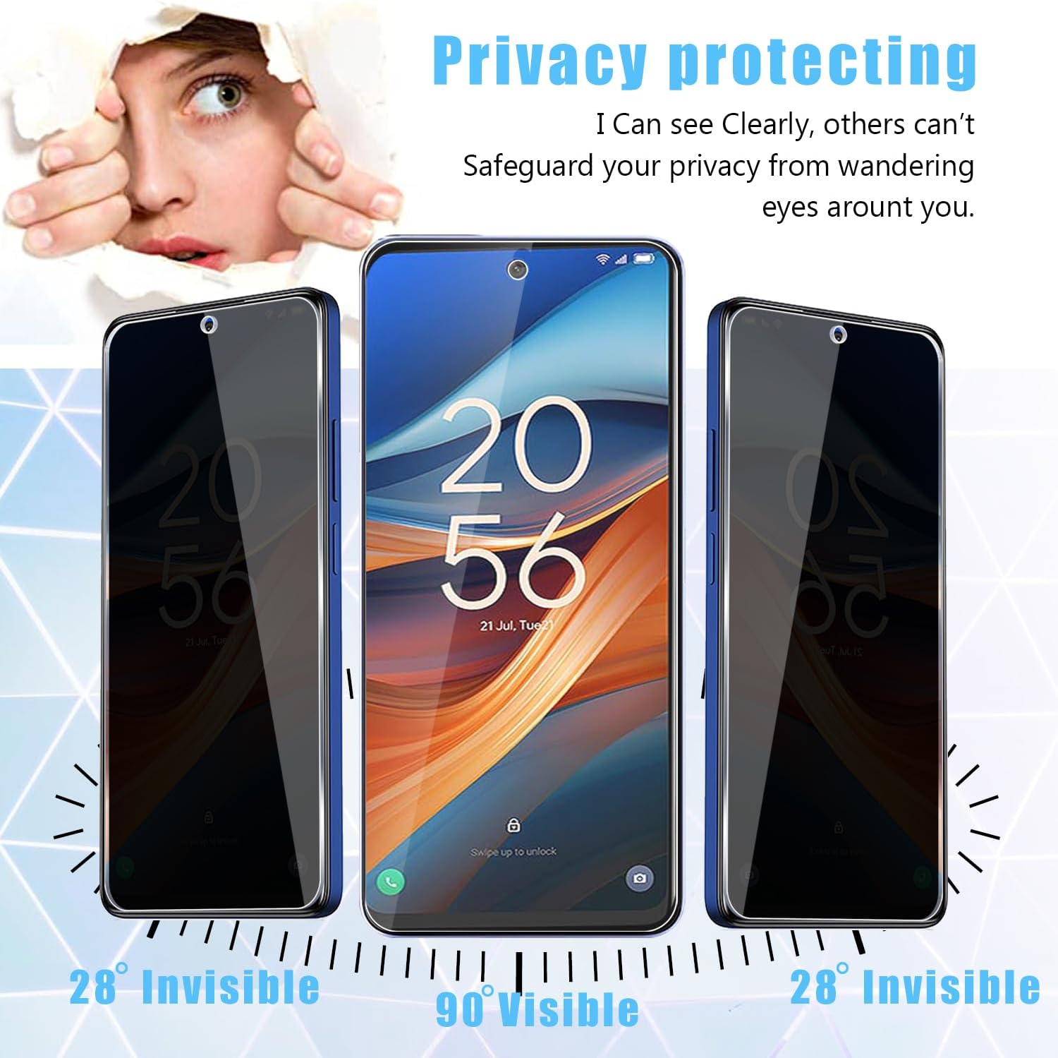 [2 Pack] Fit TCL 50 5G Privacy - Privacy Filter 2Pack avaliação e preço