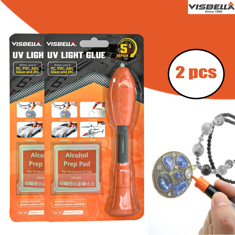 Visbella 2 PCS UV Light Glue P - Liquid Uv Glue Kit avaliação e preço