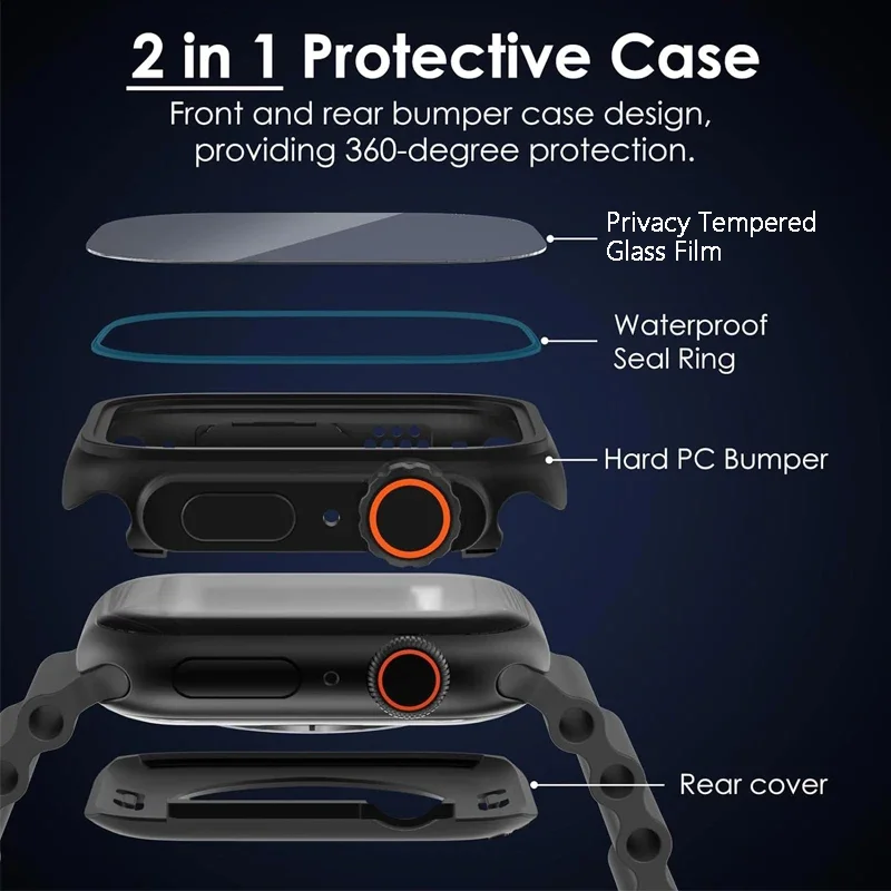 Privacy Glass+Case for Apple W - Privacy Screen Protector avaliação e preço