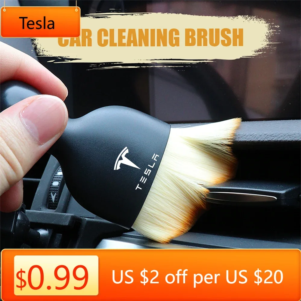 Car Sticker Tesla Car Interior - Dust Removal Sticker avaliação e preço